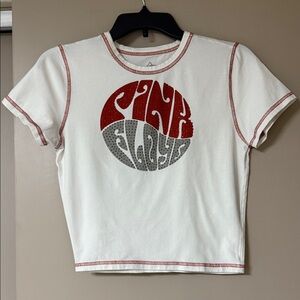 Pink Floyd White Tee with Red and Gray Design